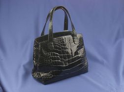 Black Alligator Hand Bag, Judith Leiber
